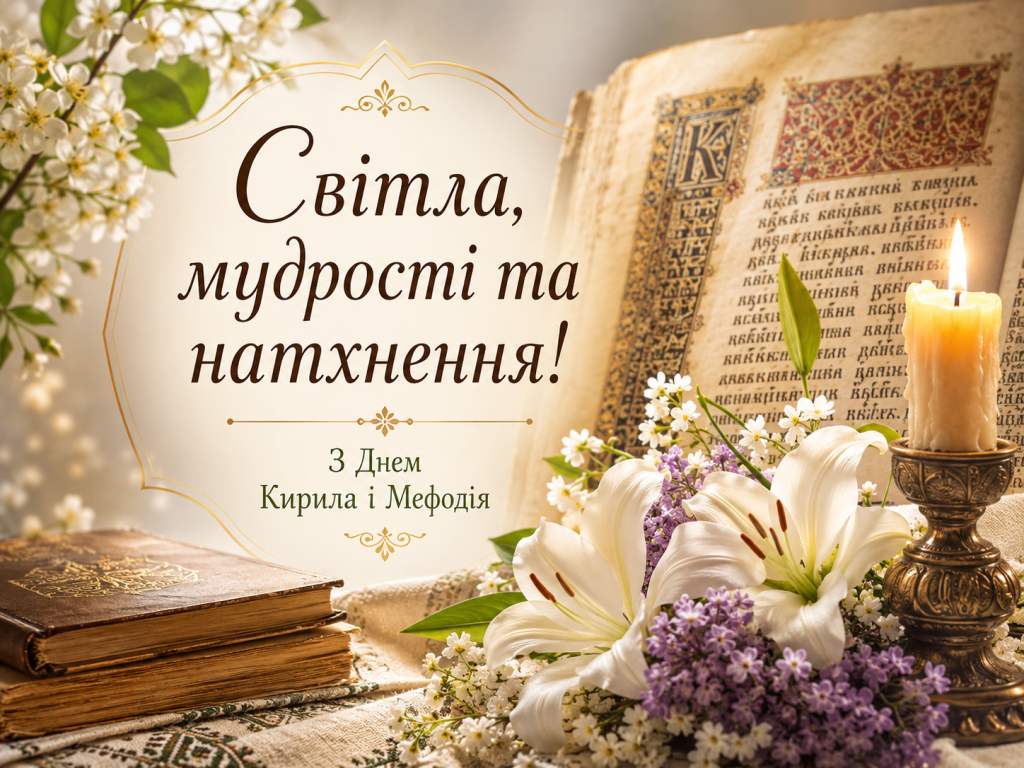 Кирила і Мефодія: красиві привітання, історія свята та що побажати цього дня