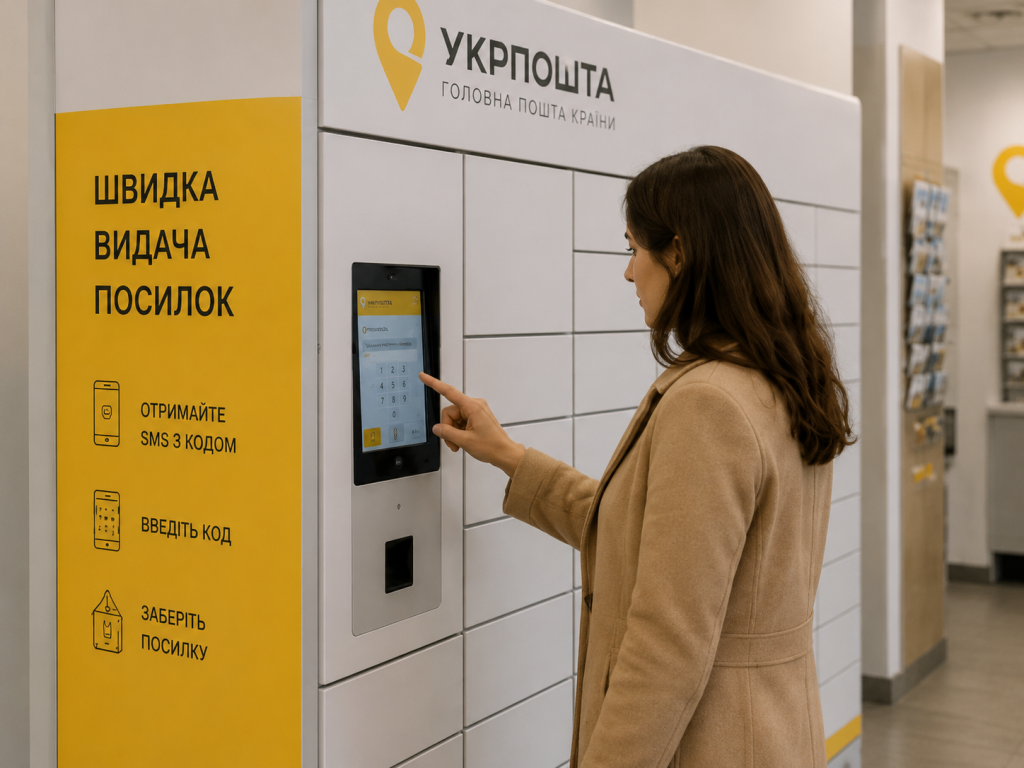 «Укрпошта» запускає спеціальні комірки для швидкого отримання посилок у відділеннях