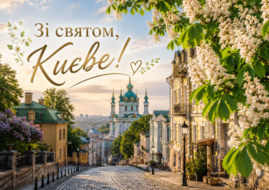 Привітання з Днем Києва 2026: красиві слова, короткі побажання і листівки для киян