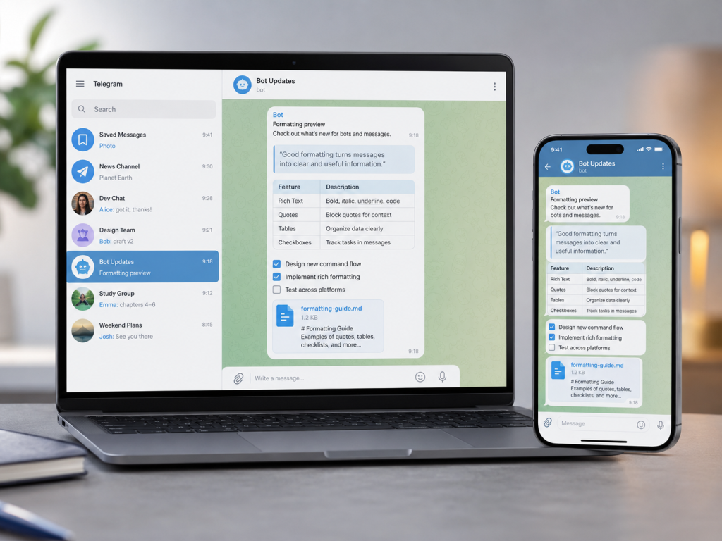 Telegram отримав масштабне оновлення: у месенджері з’явилася підтримка Markdown