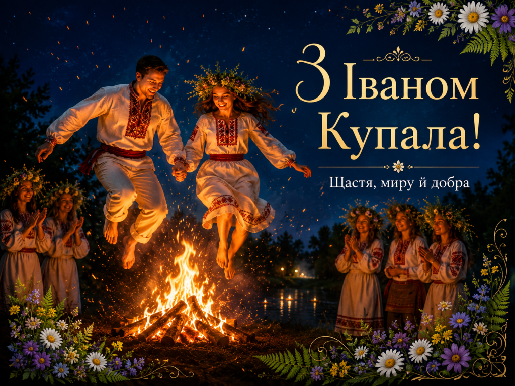 Привітання з Іваном Купала для Іванів, Іванок та всіх близьких: красиві слова у прозі, віршах і листівках