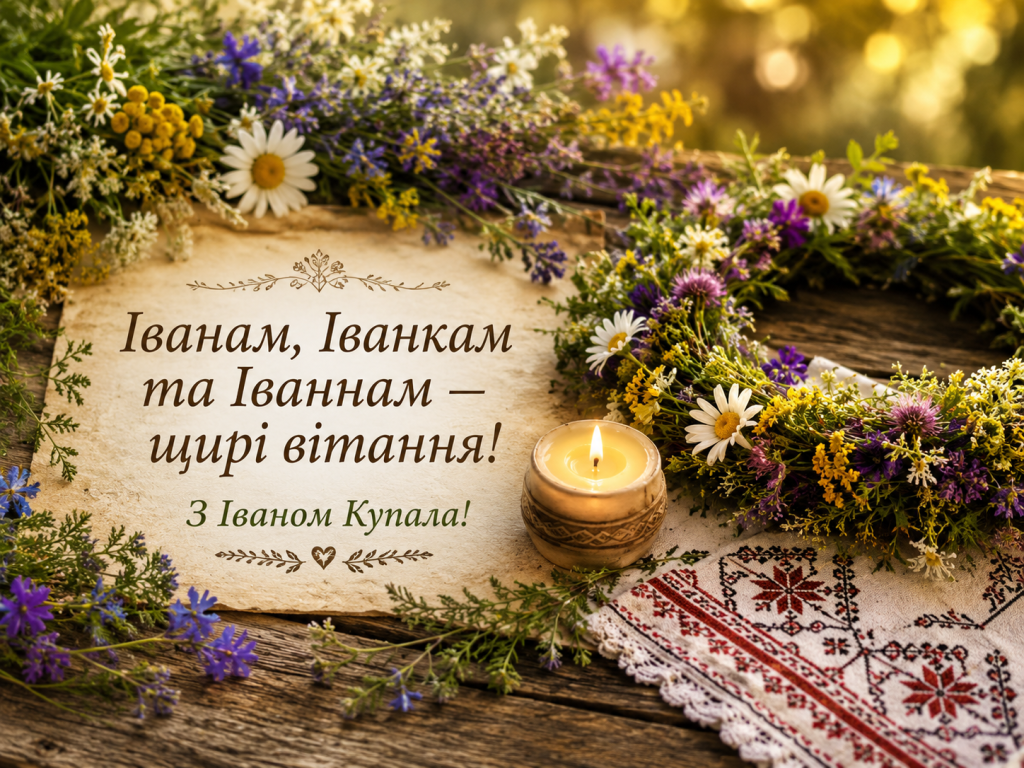 Привітання з Іваном Купала для Іванів, Іванок та всіх близьких: красиві слова у прозі, віршах і листівках