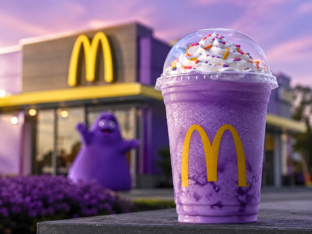 Grimace Shake повертається в McDonald’s: що відомо про фіолетовий коктейль із ягідним смаком