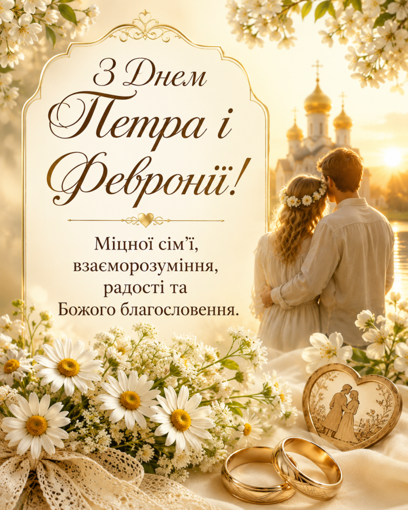 День Петра і Февронії 2026: що це за свято та красиві привітання