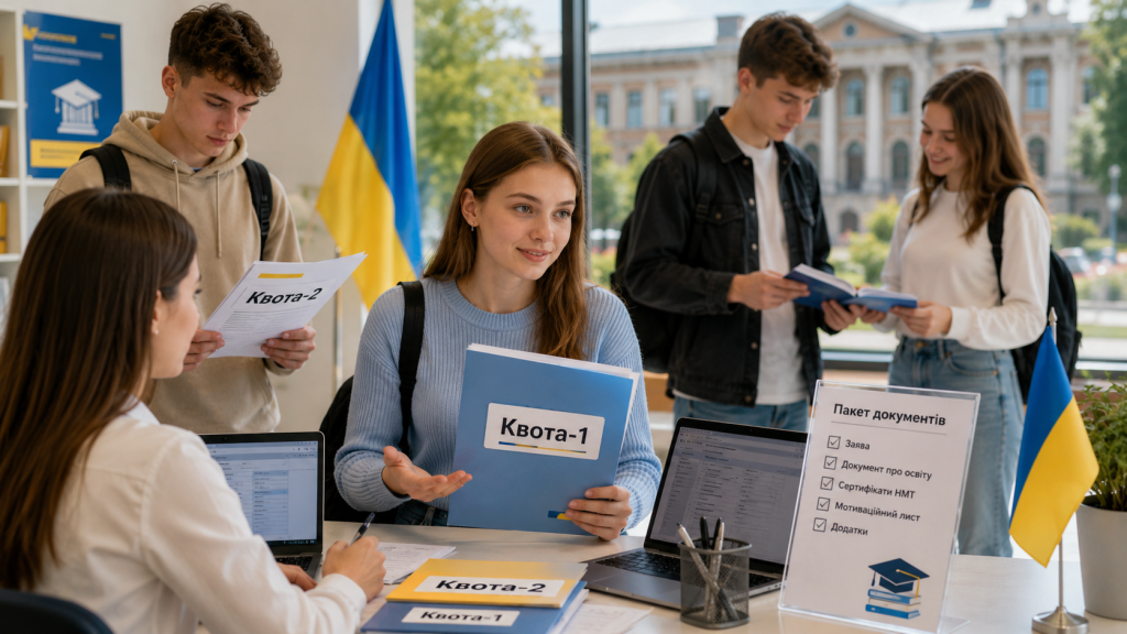 Квота-1 і квота-2 у 2026 році: хто має право на пільговий вступ
