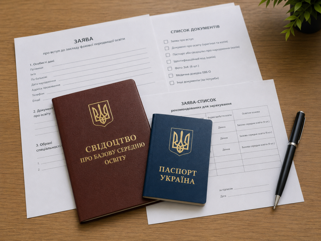 Вступ до коледжу після 9 класу у 2026 році: заяви, документи та дедлайн 20 липня