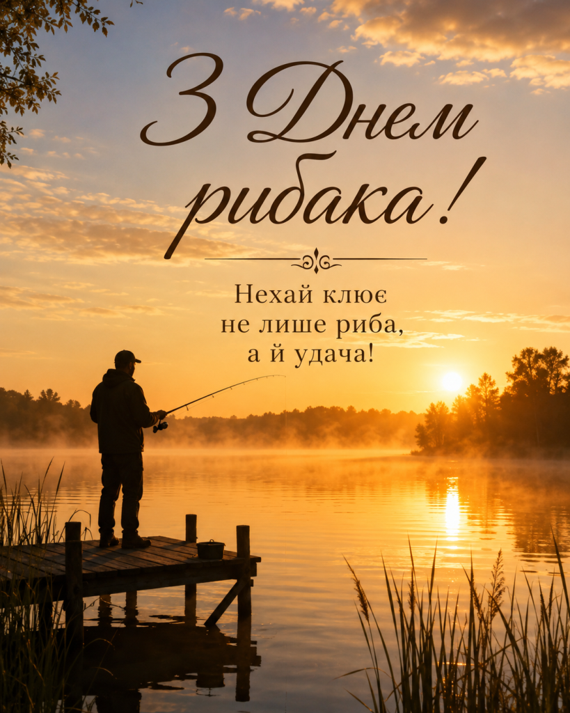 Привітання з Днем рибалки 2026: красиві побажання, вірші та прикольні слова