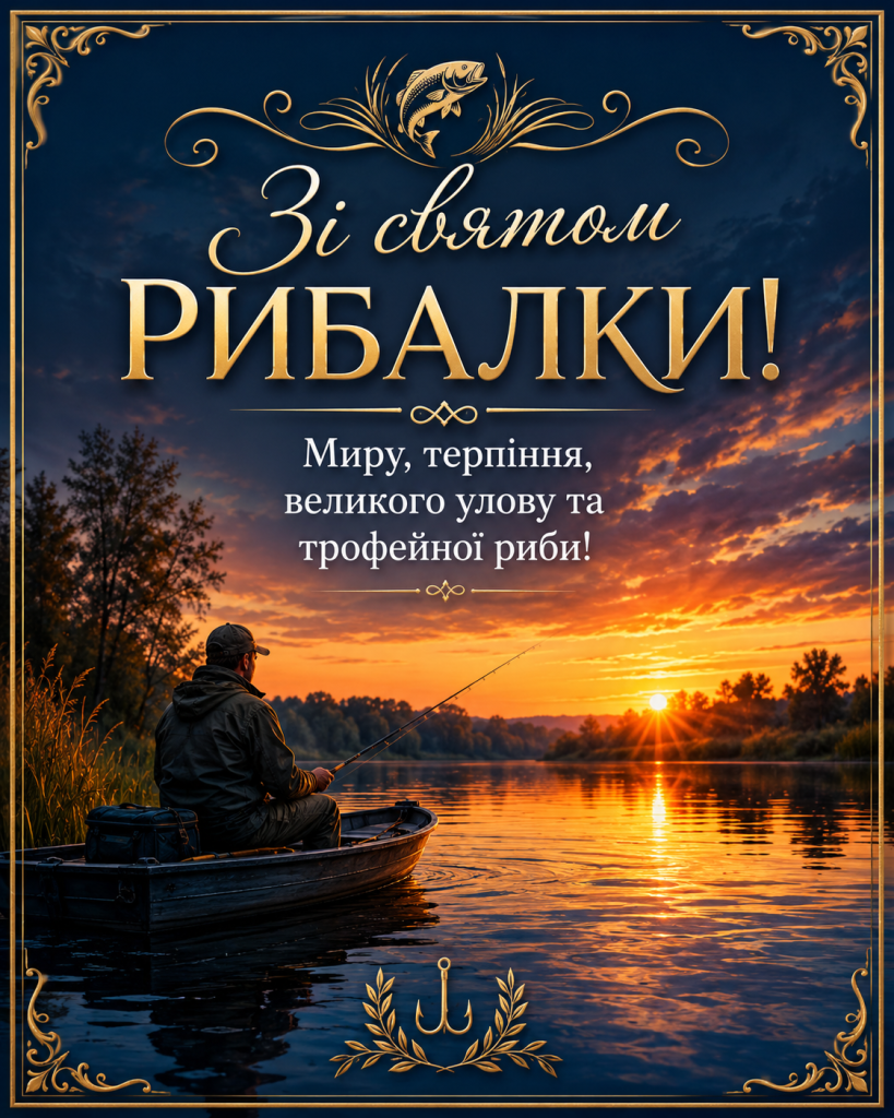 Привітання з Днем рибалки 2026: красиві побажання, вірші та прикольні слова