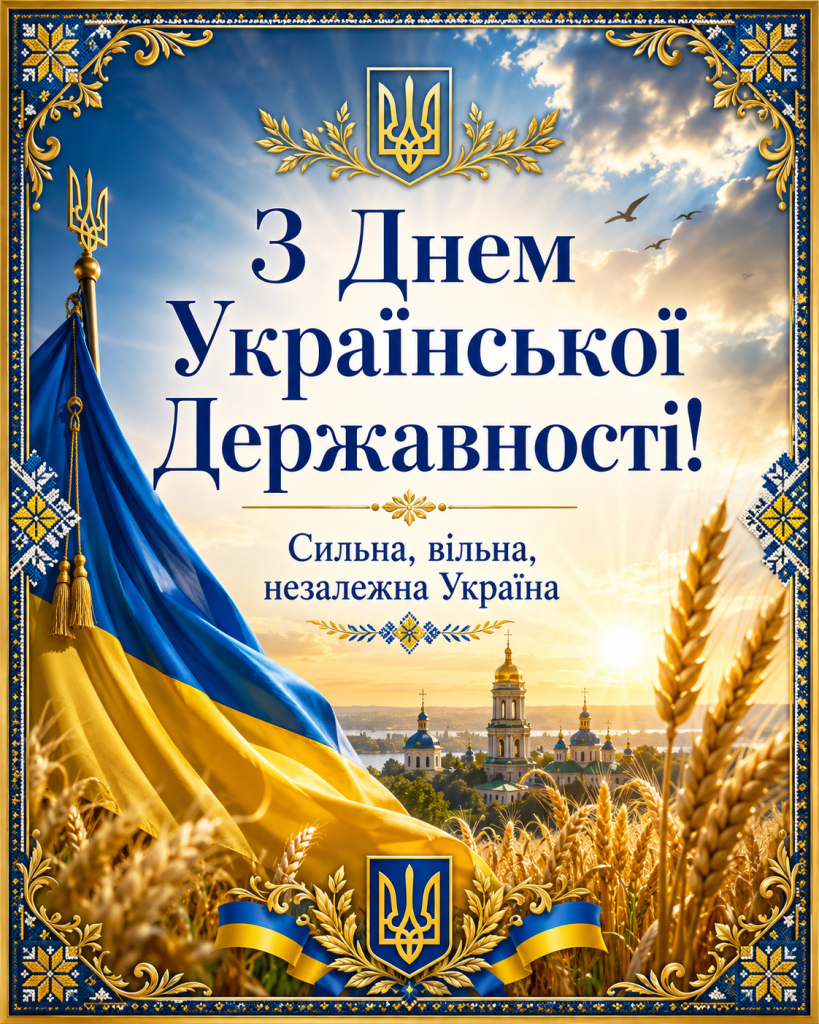 Привітання з Днем Української Державності 2026: проза, короткі побажання та патріотичні слова