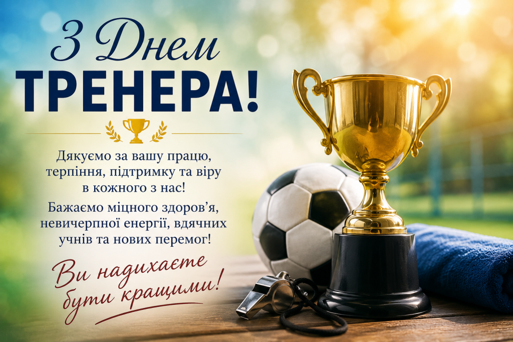 День тренера 2026: красиві привітання та слова подяки наставнику