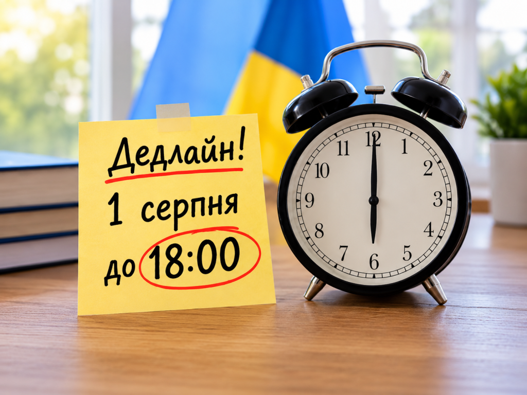Подання заяв на вступ-2026 завершується: що перевірити до 18:00 1 серпня