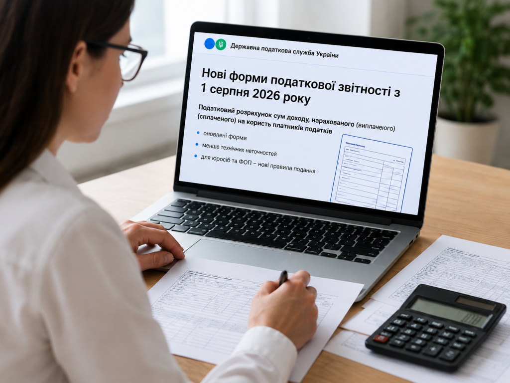 Нові форми податкової звітності з 1 серпня: кого стосуються зміни