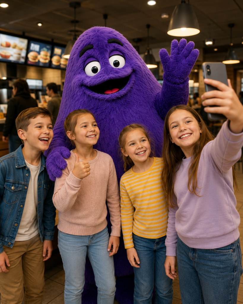Гримас у McDonald’s Україна 2026: розклад туру містами, дати, адреси та години зустрічей