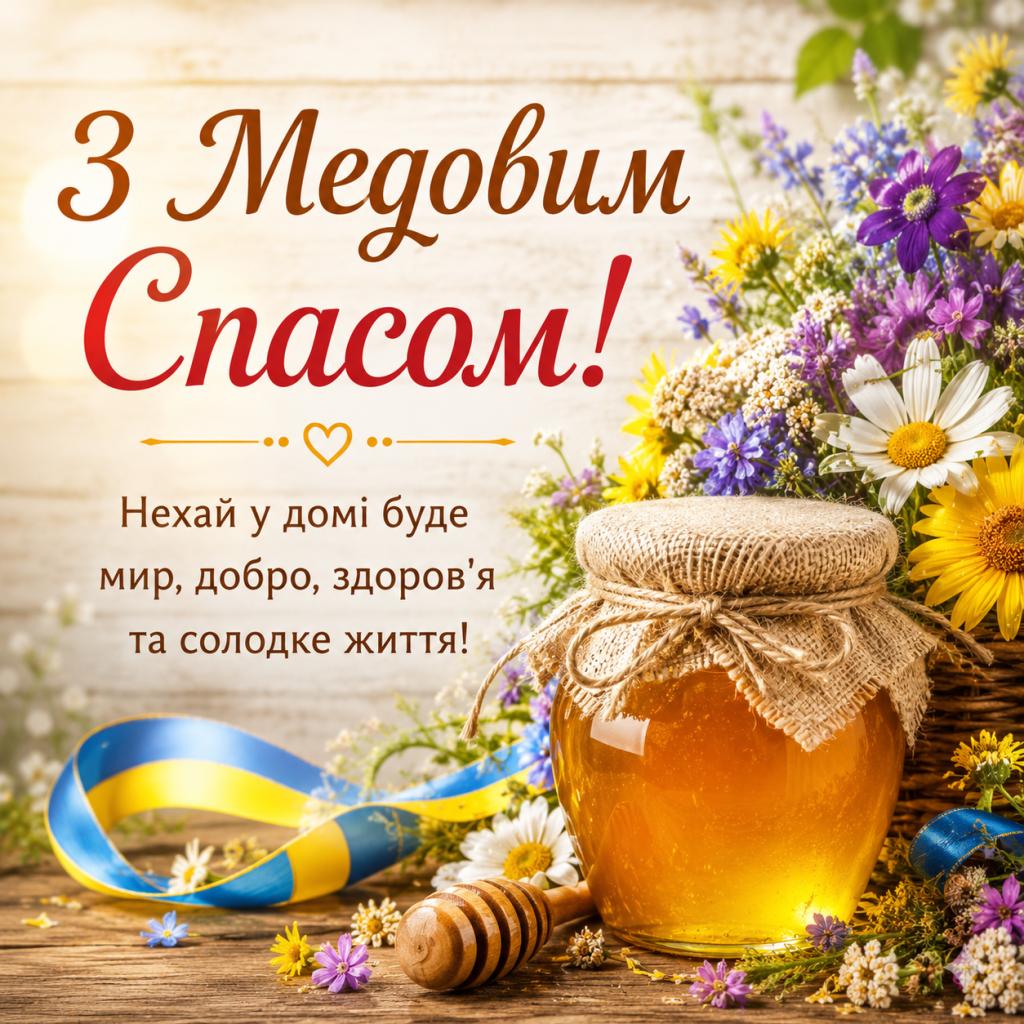 Привітання з Медовим Спасом: проза, вірші та короткі побажання