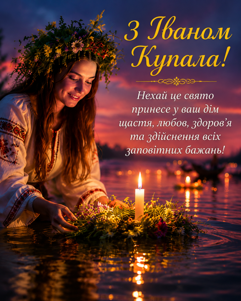 Привітання з Іваном Купала: красиві побажання у прозі, віршах і картинках