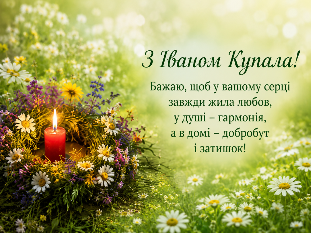 Привітання з Іваном Купала: красиві побажання у прозі, віршах і картинках