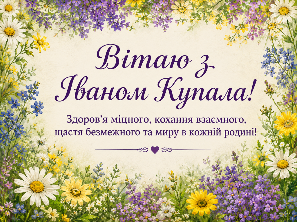 Привітання з Іваном Купала: красиві побажання у прозі, віршах і картинках