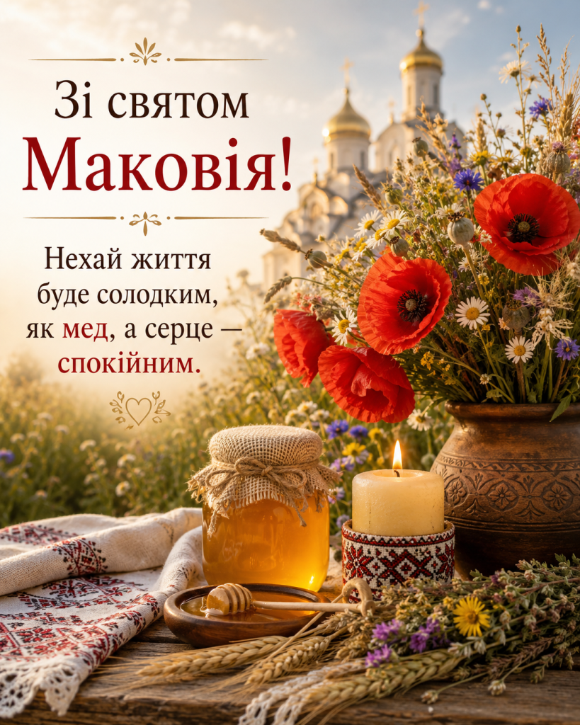 Привітання з Маковієм 2026: красиві побажання у прозі, віршах і своїми словами