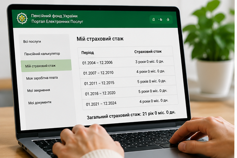 Як перевірити страховий стаж онлайн у 2026 році та знайти помилки до виходу на пенсію