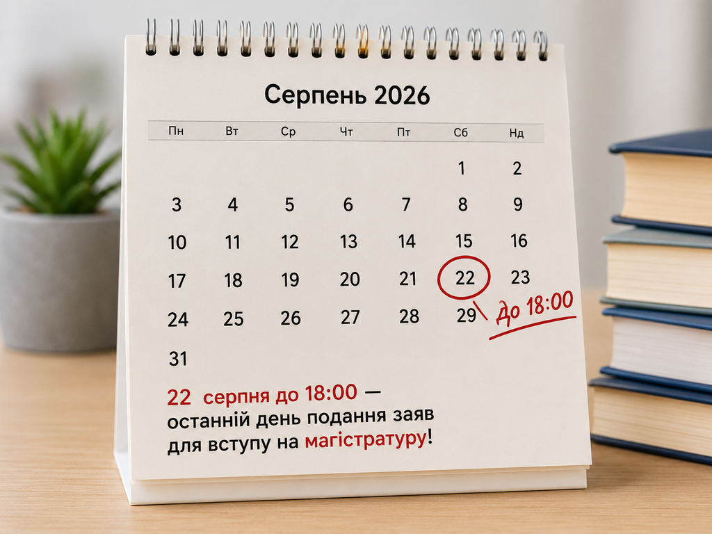 Вступ до магістратури 2026: що потрібно встигнути до 22 серпня, щоб не втратити шанс на бюджет