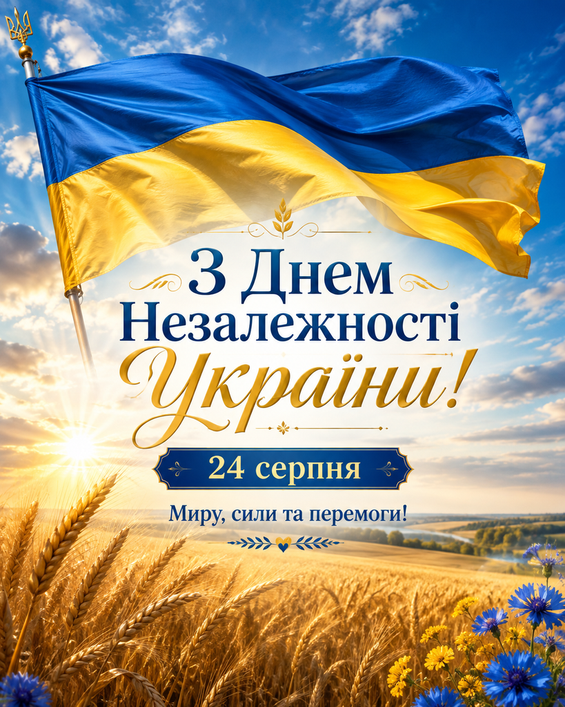 Привітання з Днем Незалежності України 2026: красиві слова, побажання у прозі та короткі привітання