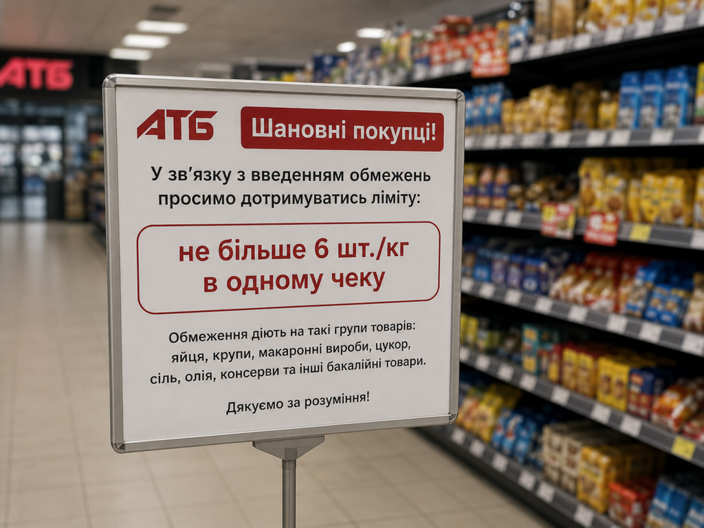 В «АТБ» з 28 серпня обмежили продаж низки продуктів: що тепер не можна купити у великій кількості