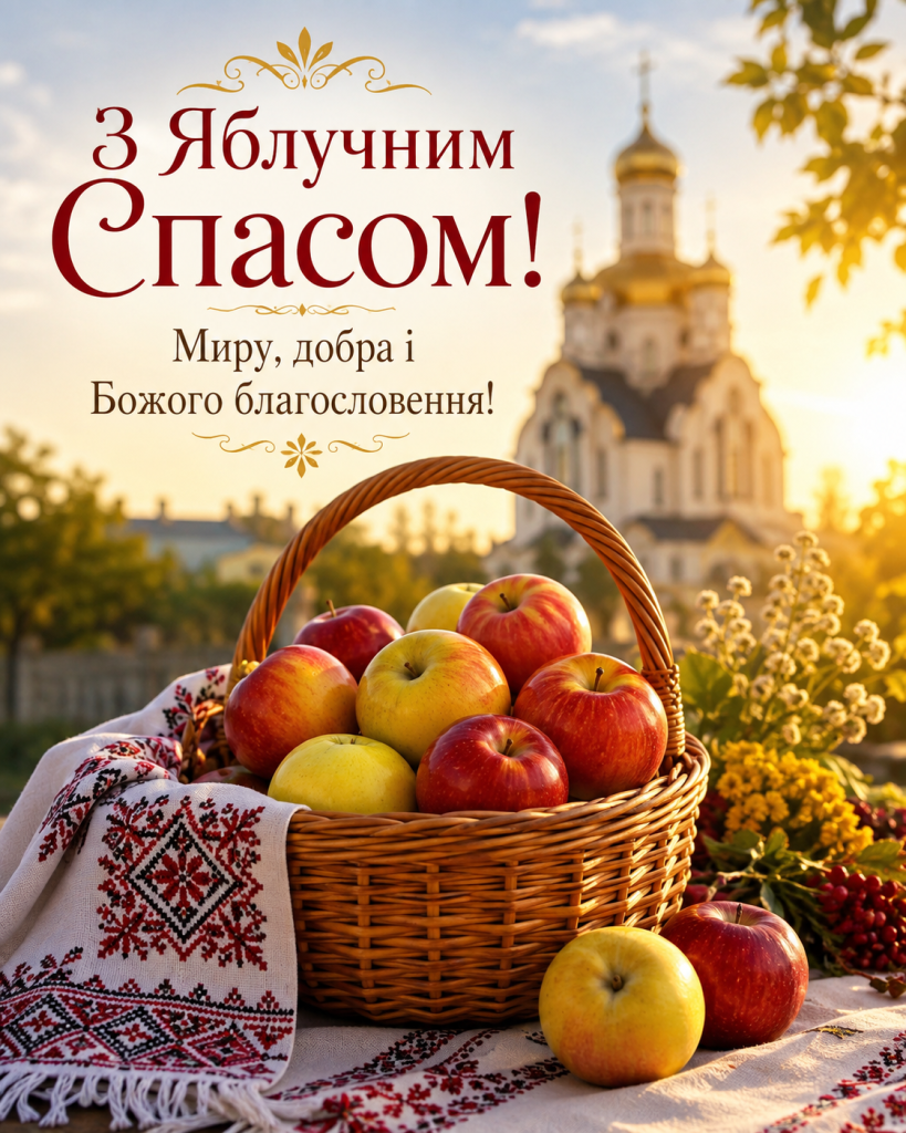 Привітання з Яблучним Спасом 2026: короткі, щирі, у прозі та картинках