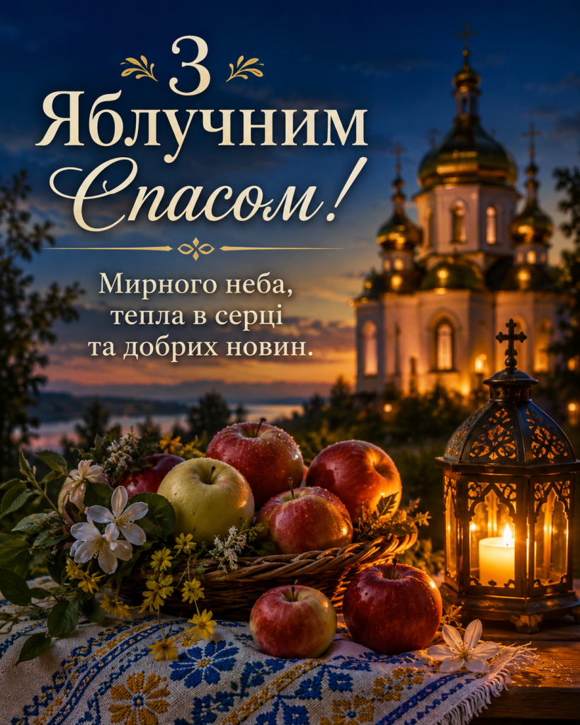 Привітання з Яблучним Спасом 2026: короткі, щирі, у прозі та картинках