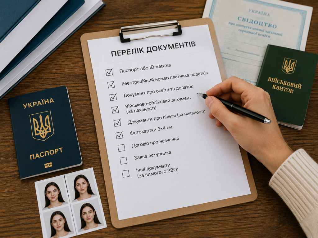 Які документи подати після рекомендації до зарахування у 2026 році