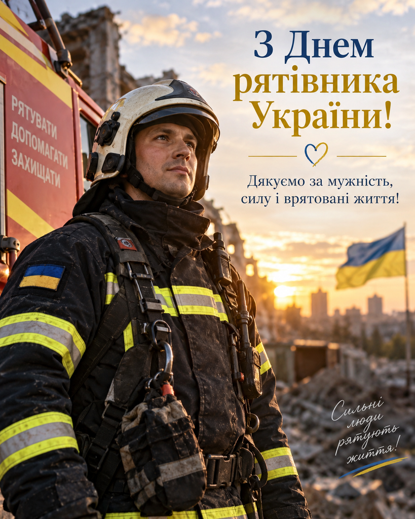День рятівника України 2026: привітання у прозі, віршах та картинках