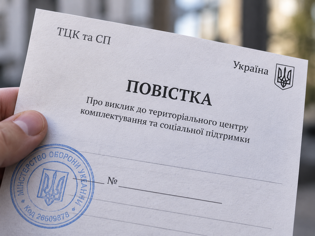 Повістка від ТЦК у 2026 році: чи можуть мобілізувати одразу і що означає виклик