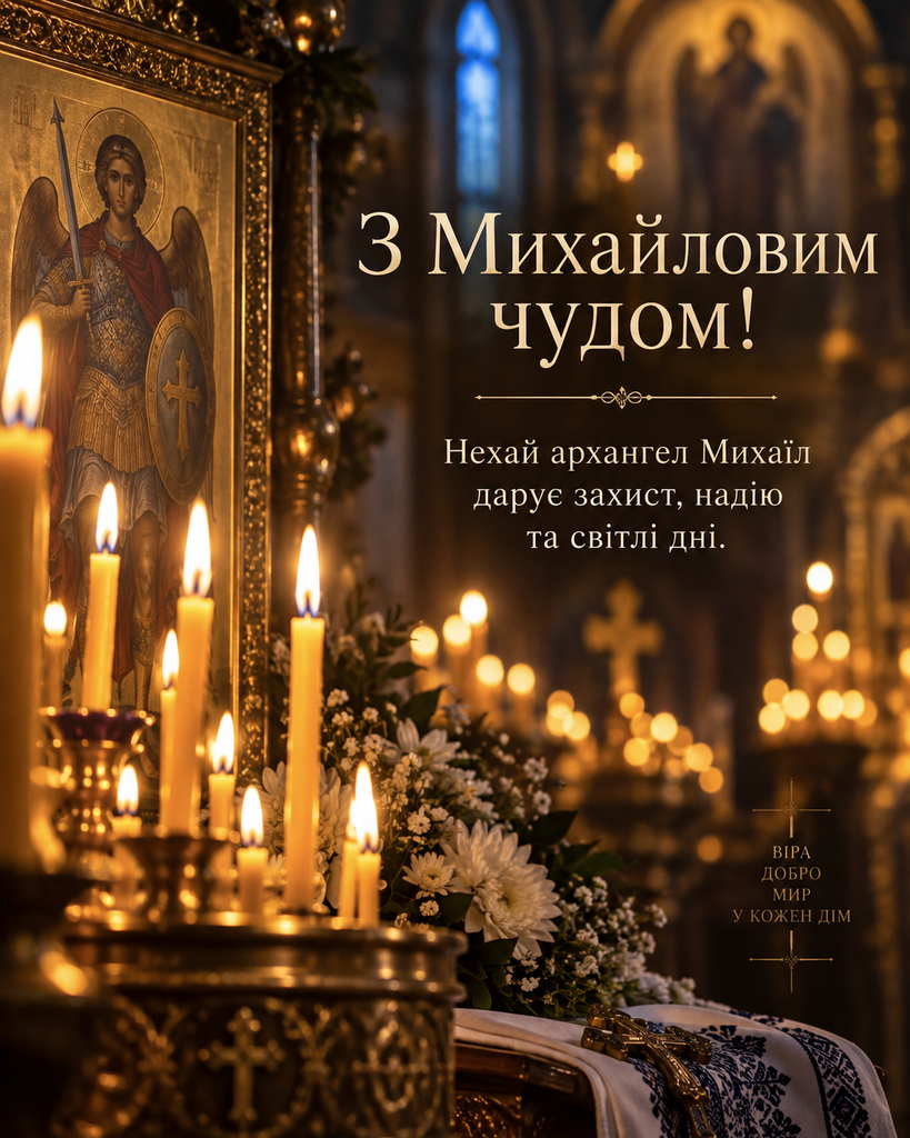 Привітання з Михайловим чудом 19 вересня: красиві слова у прозі та листівки