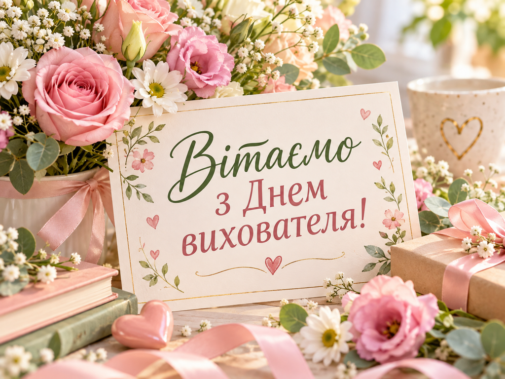 День вихователя 2026: красиві привітання у прозі, короткі побажання та слова від батьків