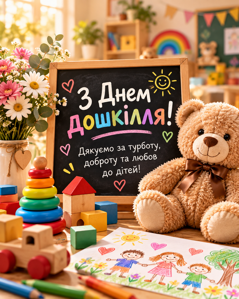 Привітання з Днем дошкілля 2026: щирі побажання вихователям і працівникам садочка