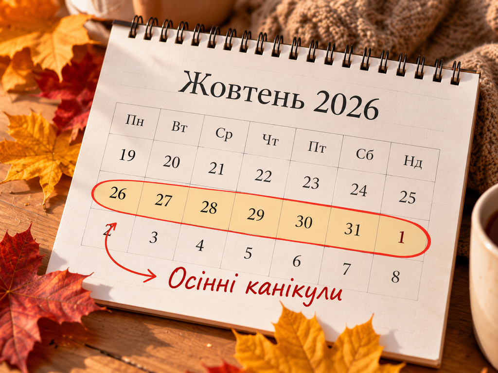 Коли осінні канікули 2026: дати по містах України